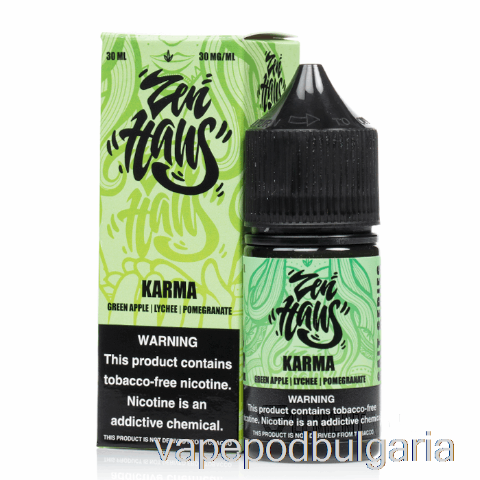 Vape 10000 Дръпки Karma - Zen Haus Salts - 30ml 30mg